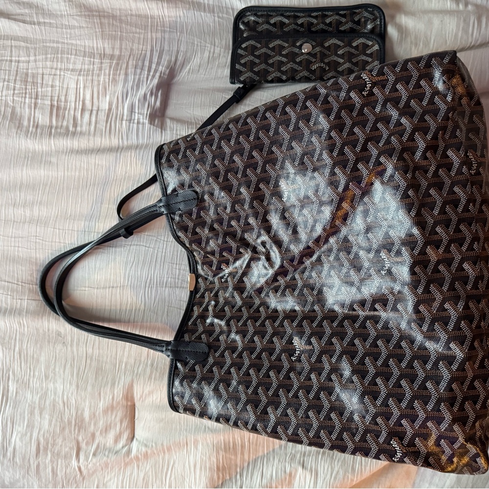 Authentic Goyard Black and Brown Tote